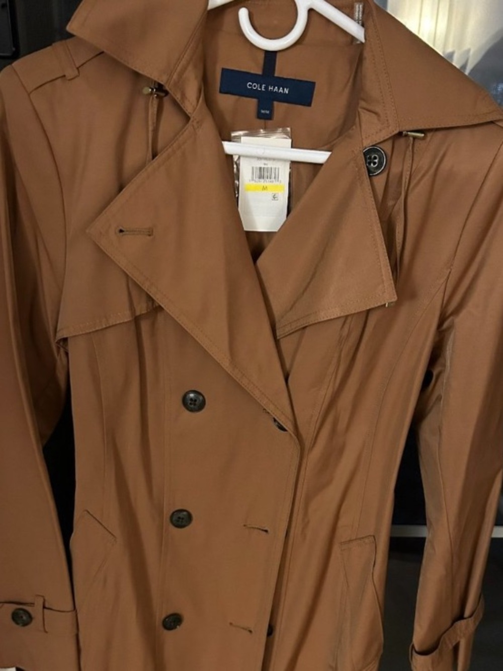 Cole Haan Mocha Trench Coat, Brown girl’s nude - like new, size XS